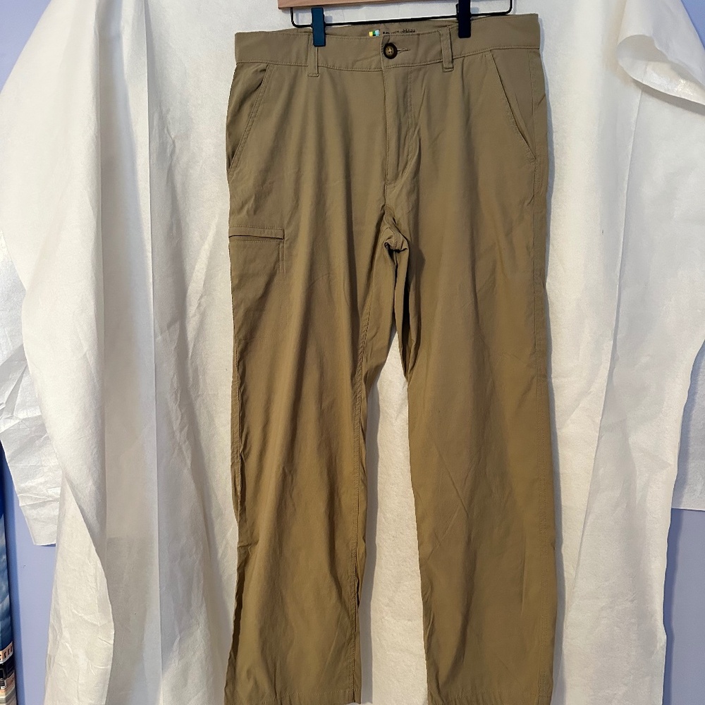 Men's UB Tech Pants Dark Tan Size 34x32